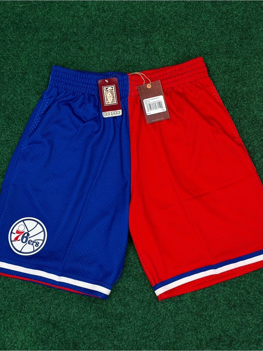 Mitchell & Ness Blue and Red Hardwood Classics NBA Swingman Shorts